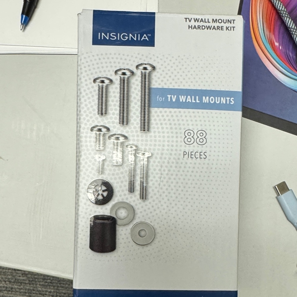 Insignia TV Wall Mount Hardware Kit - White
